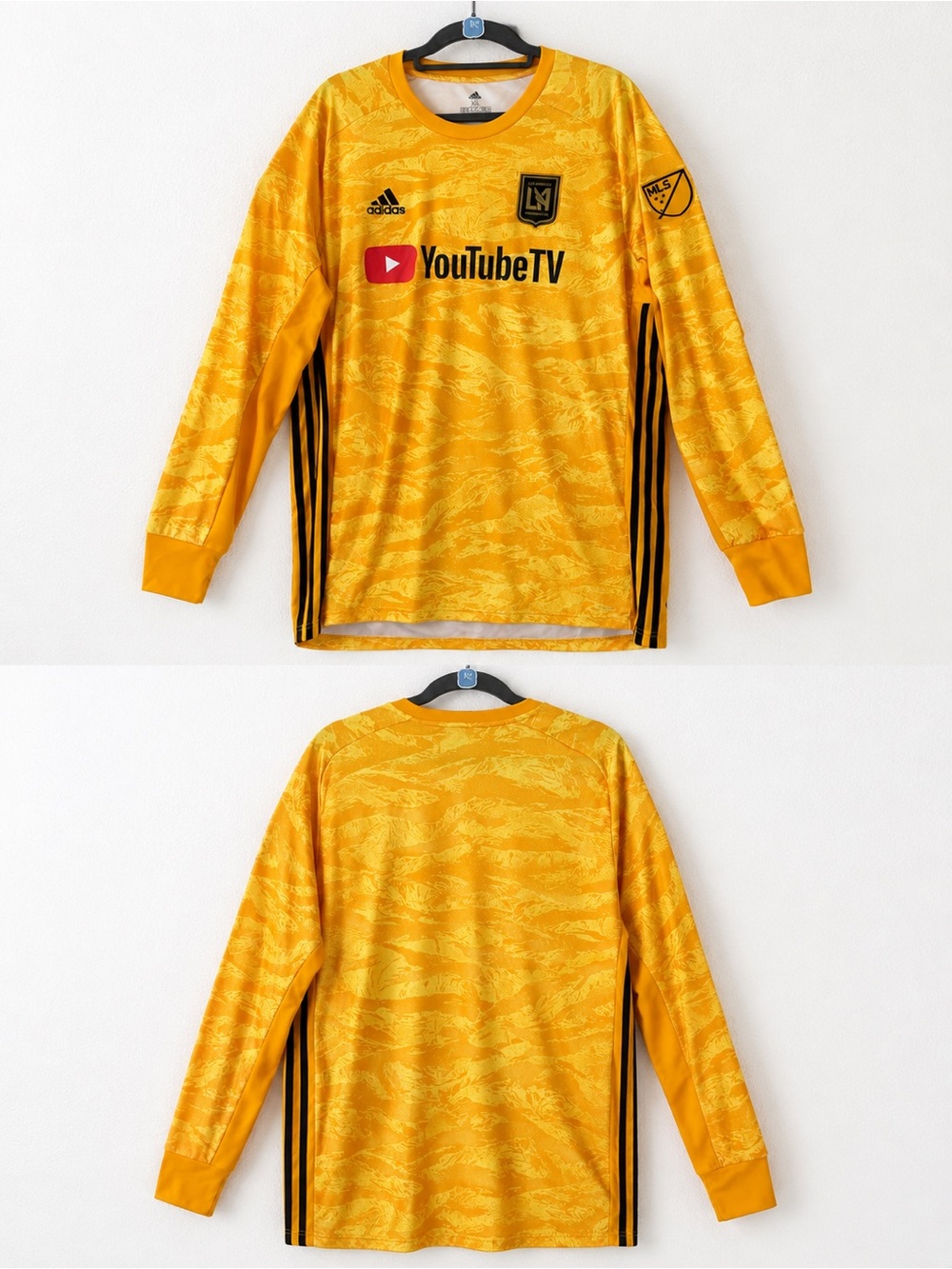 adidas Men’s LAFC Yellow Long-Sleeve Soccer Jersey